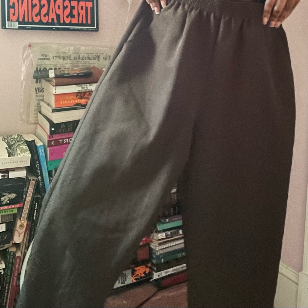 Brown Large Max Studio couper cut pant